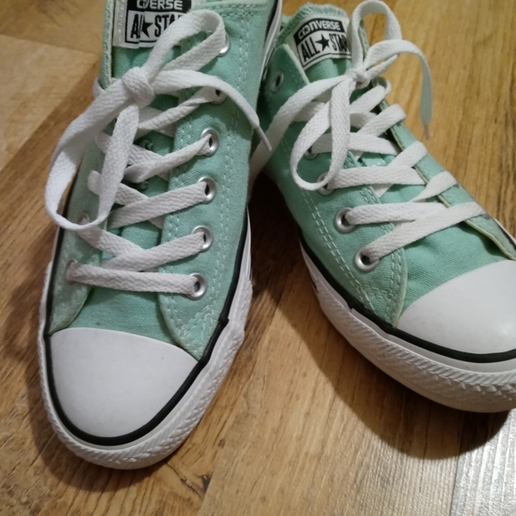 seafoam green converse